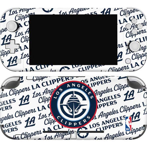 NBA Los Angeles Clippers Blast Text Nintendo Switch Lite Skin